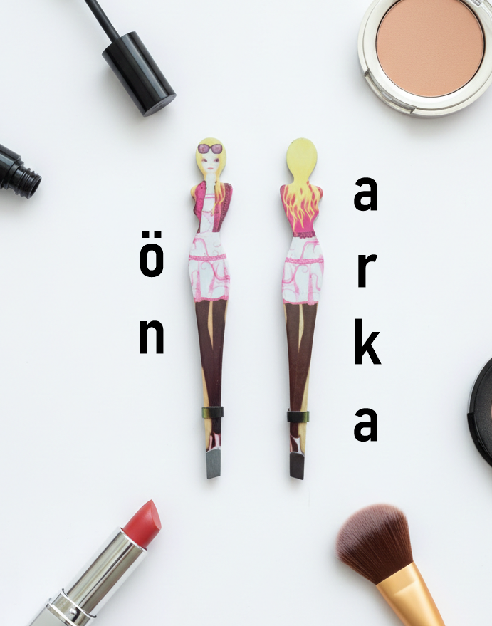 Profesyonel Eğimli Uçlu Stil İkonu Paslanmaz Çelik Kaş Cımbızı Solingen Professional 722861