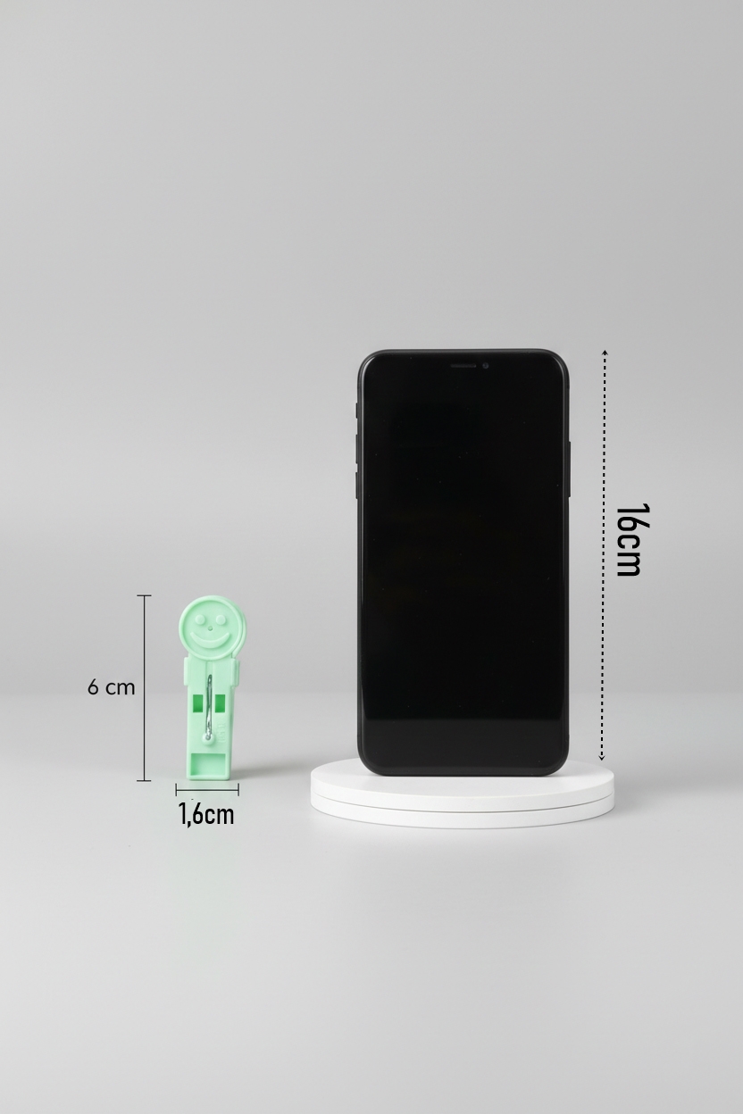 Yuliya Serisi İz Bırakmaz Emoji  Premium Renkli Çamaşır Mandalı 36'lı 722863