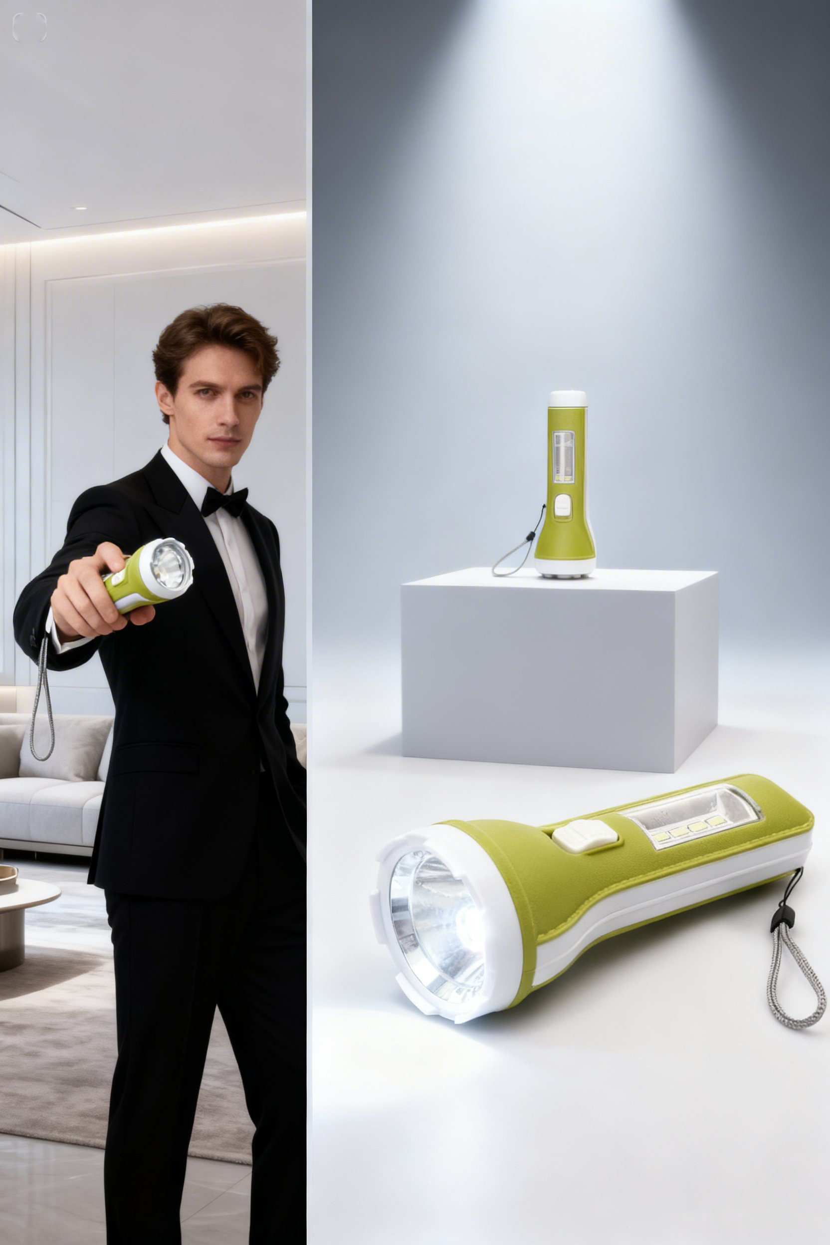 Lukas Steiner Serisi 4+1 LED Güçlü Aydınlatma - Kompakt Profesyonel El Feneri 722874