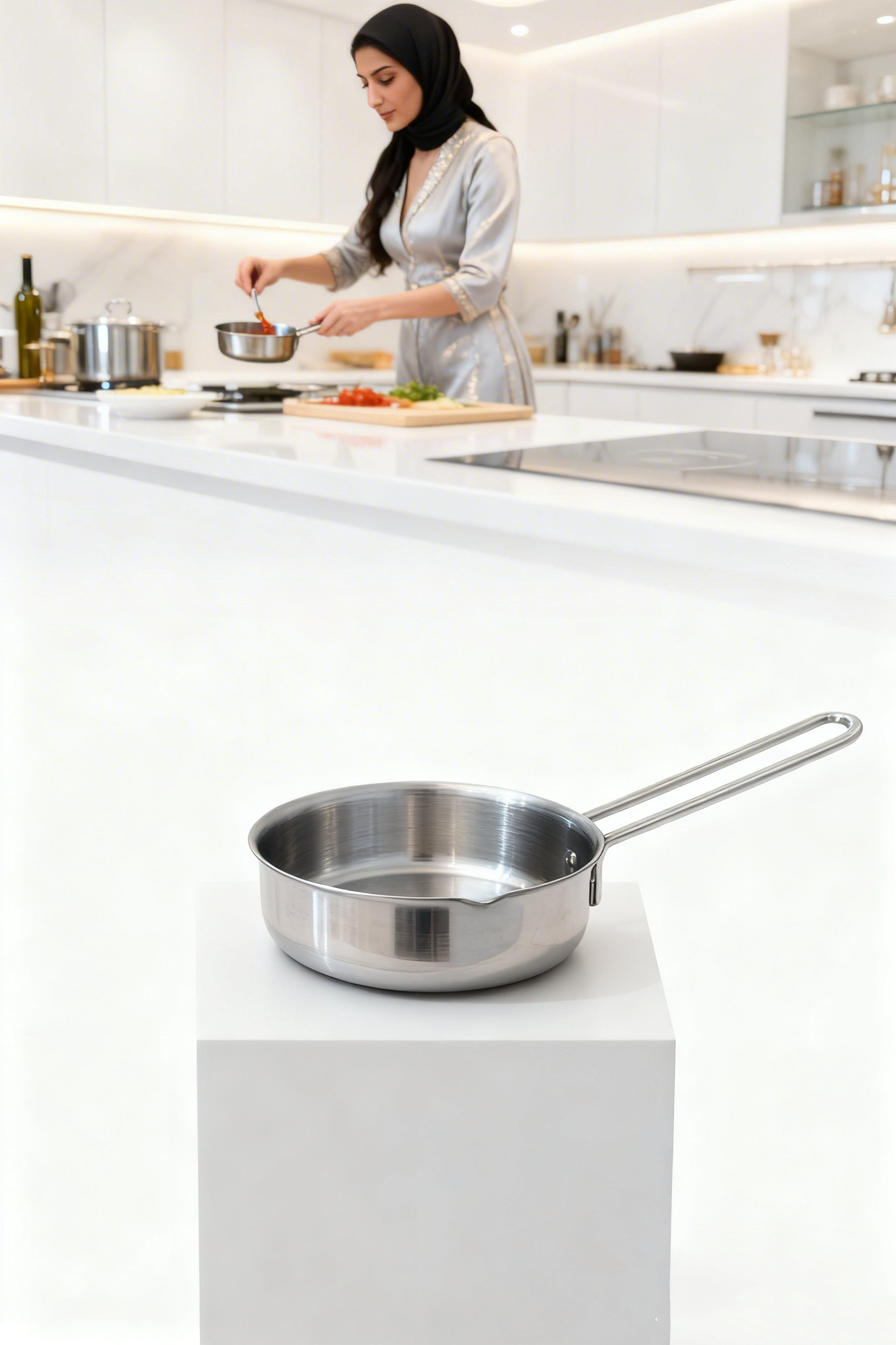 Elena Serisi Professional Paslanmaz Çelik 13 cm Mini Sos ve Porsiyon Tavası 722875