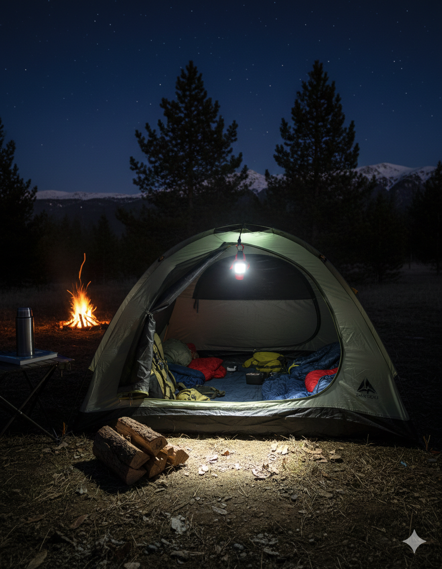 Ultra-Pro 5 Fonksiyonlu 600 Lümen USB-C Şarjlı Mini Led El Feneri & Kamp Lambası 722876