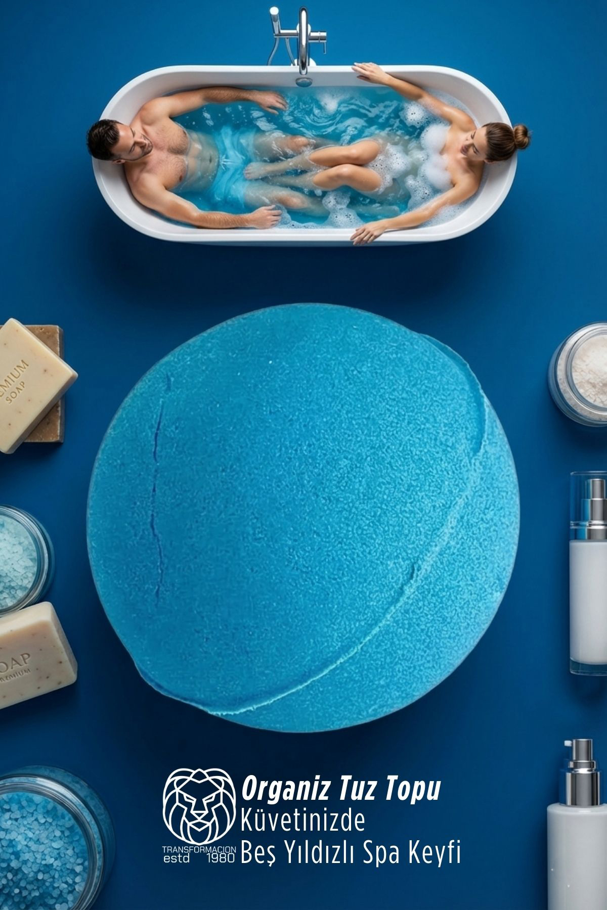 Luxury Spa: 110 gr Organik Mineralli Banyo ve Jakuzi Terapi Topu - 7.5 cm Dev Boy 722877