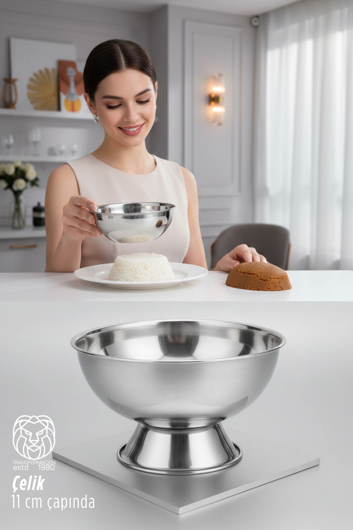 Lukas Steel Profesyonel Pilav ve Helva Kalıbı Paslanmaz Çelik  722886