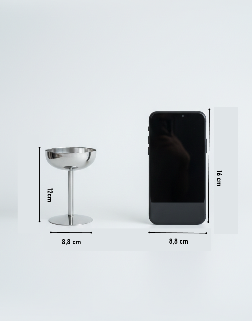 Heidi Serisi 4’lü Paslanmaz Çelik Lüks Dondurma ve Sunum Kasesi Seti 12 cm 722888