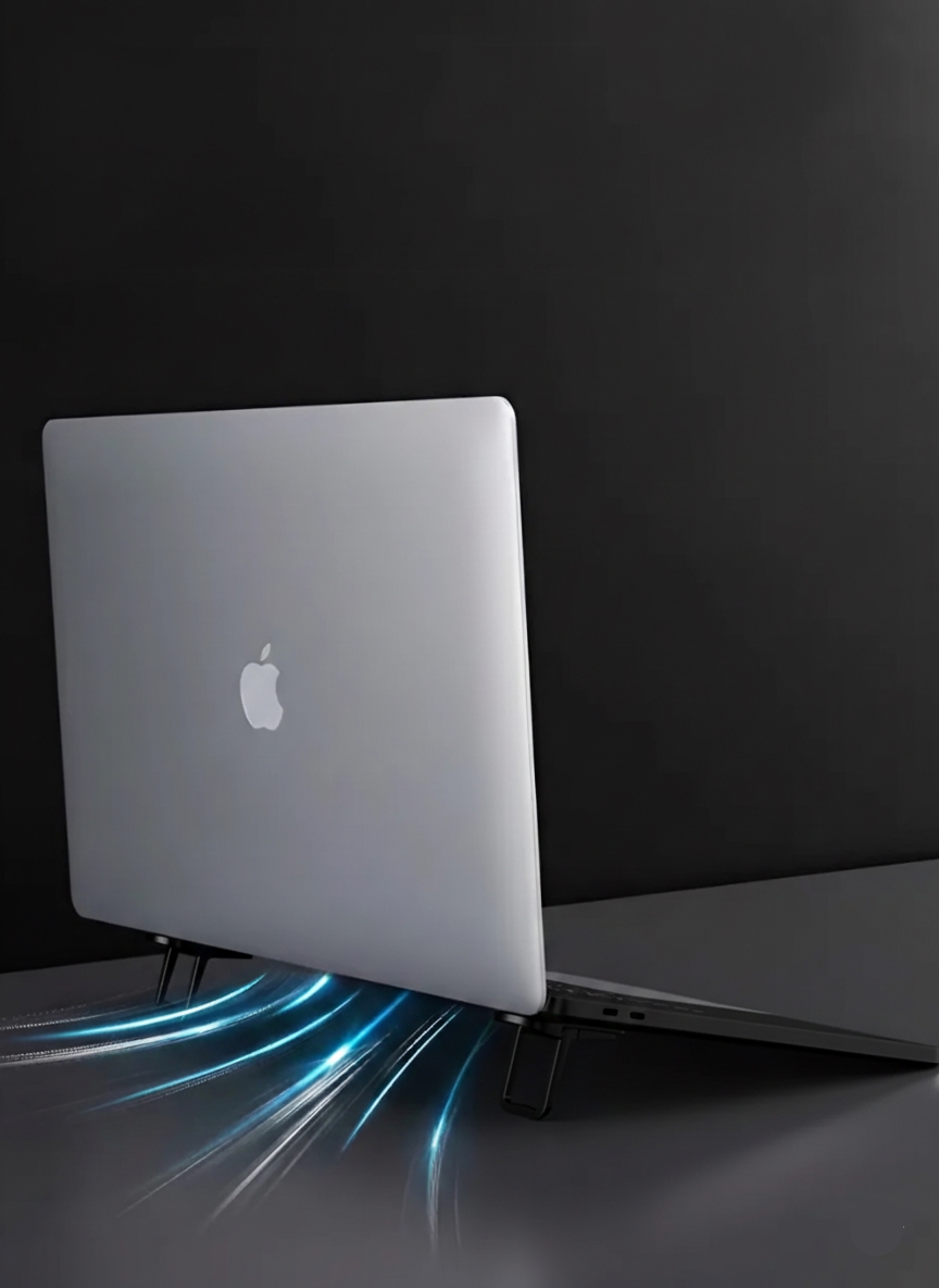 Lukas Schneider Serisi 2’li Siyah Laptop Standı - Ergonomik 2 Kademeli Yükseltici 722893