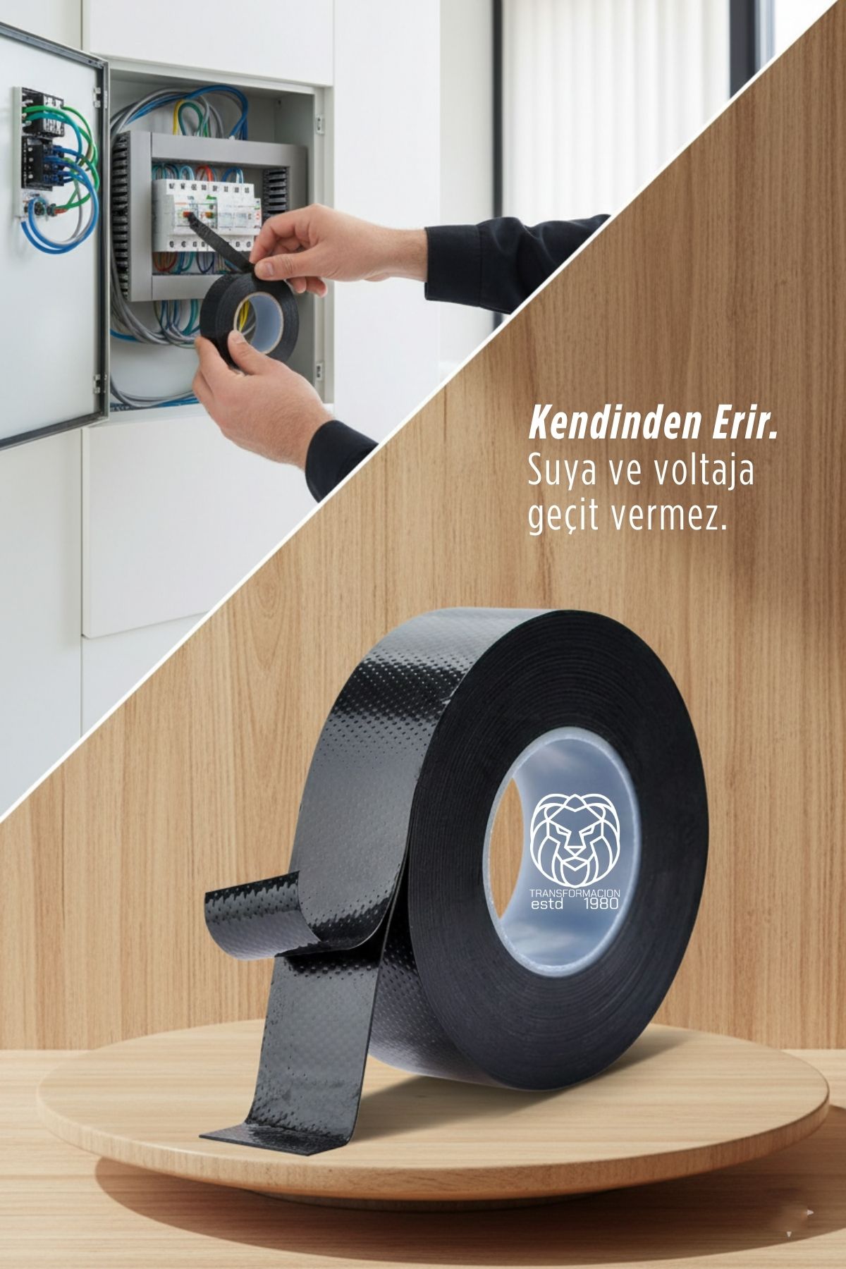 Kendinden Eriyen Kauçuk Tamir Bandı Kendi Birleşen Bant 722868