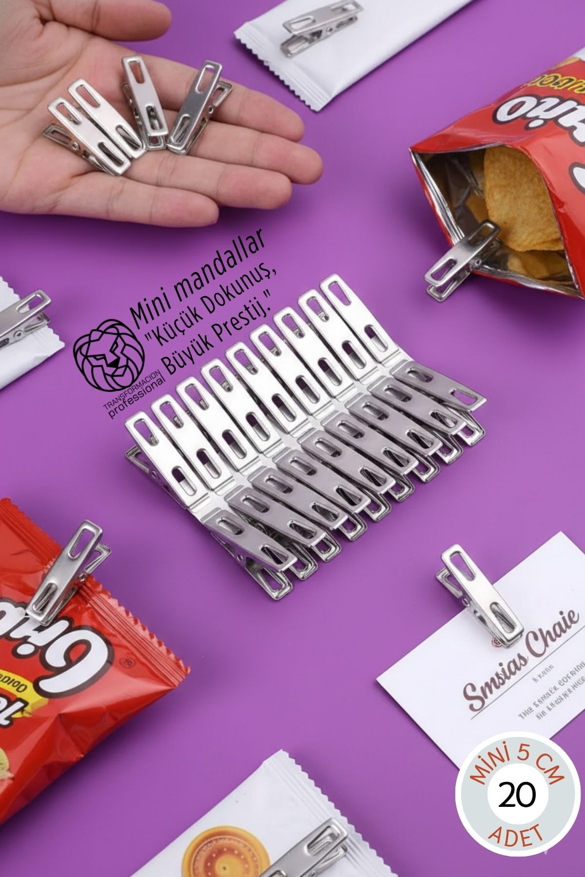 20'li Set Premium Metal Mini Mandal - 5 cm Çok Amaçlı Sunum, Paketleme ve Dekoratif Düzenleyici 722782