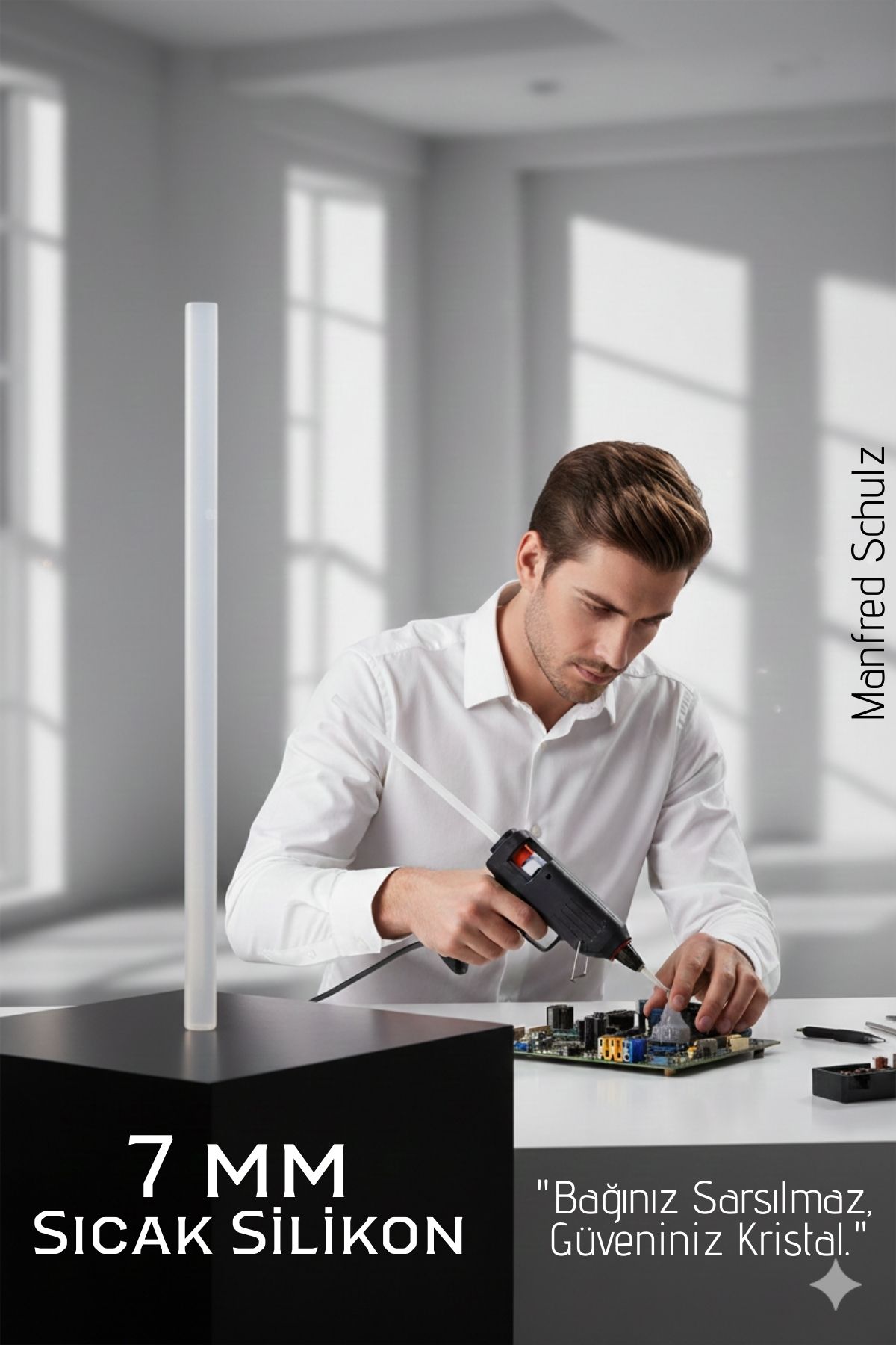 7mm İnce Ultra-Şeffaf Profesyonel Sıcak Silikon – Kristal Berraklığında Güçlü Yapışkan  722614