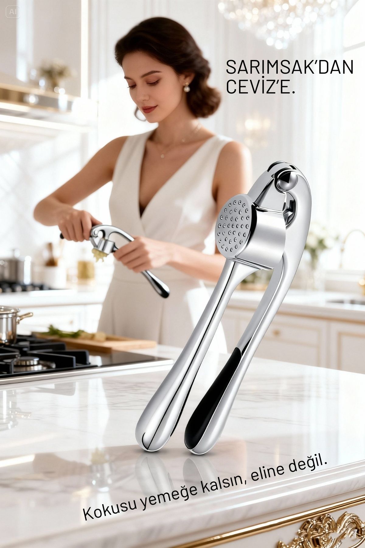 Sarımsak Ezici 304 Paslanmaz Çelik Stella Classic Design 721064