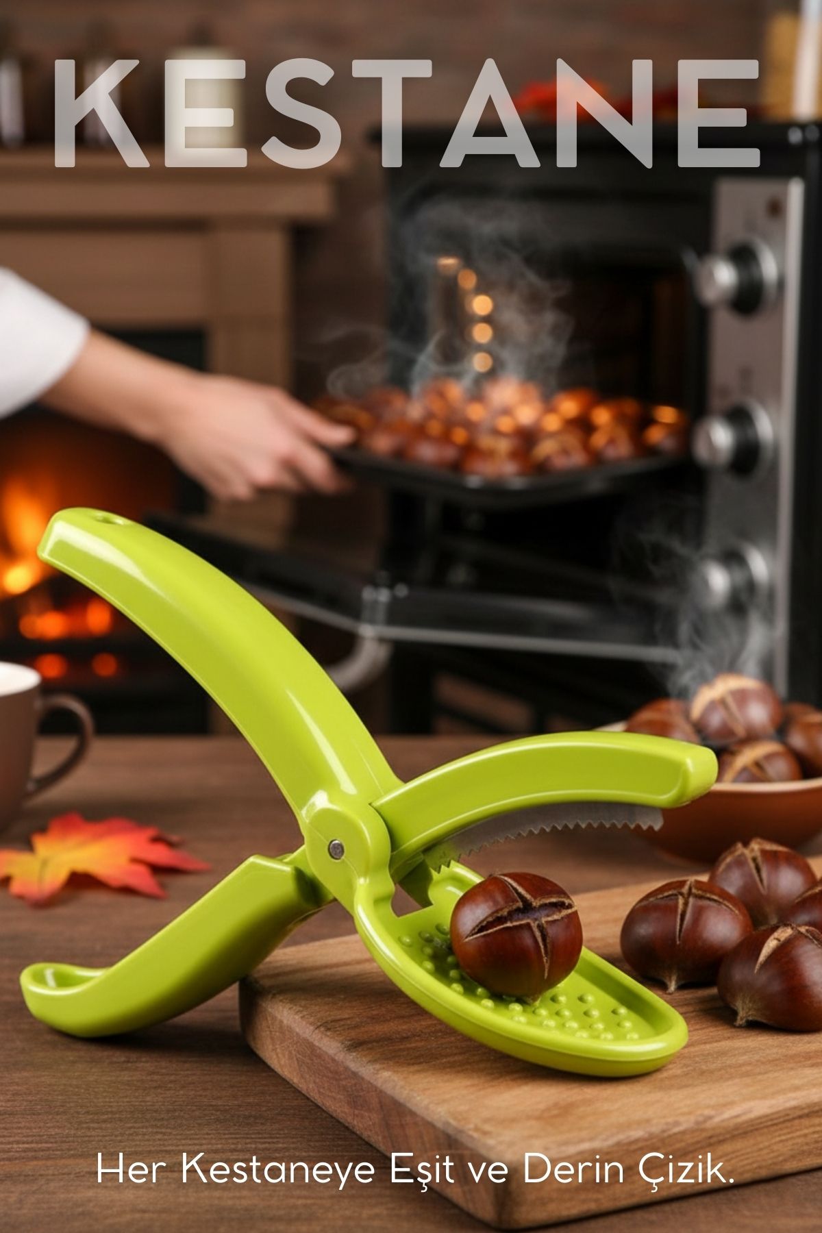 Kestane Çizici -  Zeytin Çizici -  Ergonomik, Pratik ve Hijyenik Mutfak Yardımcısı 722517