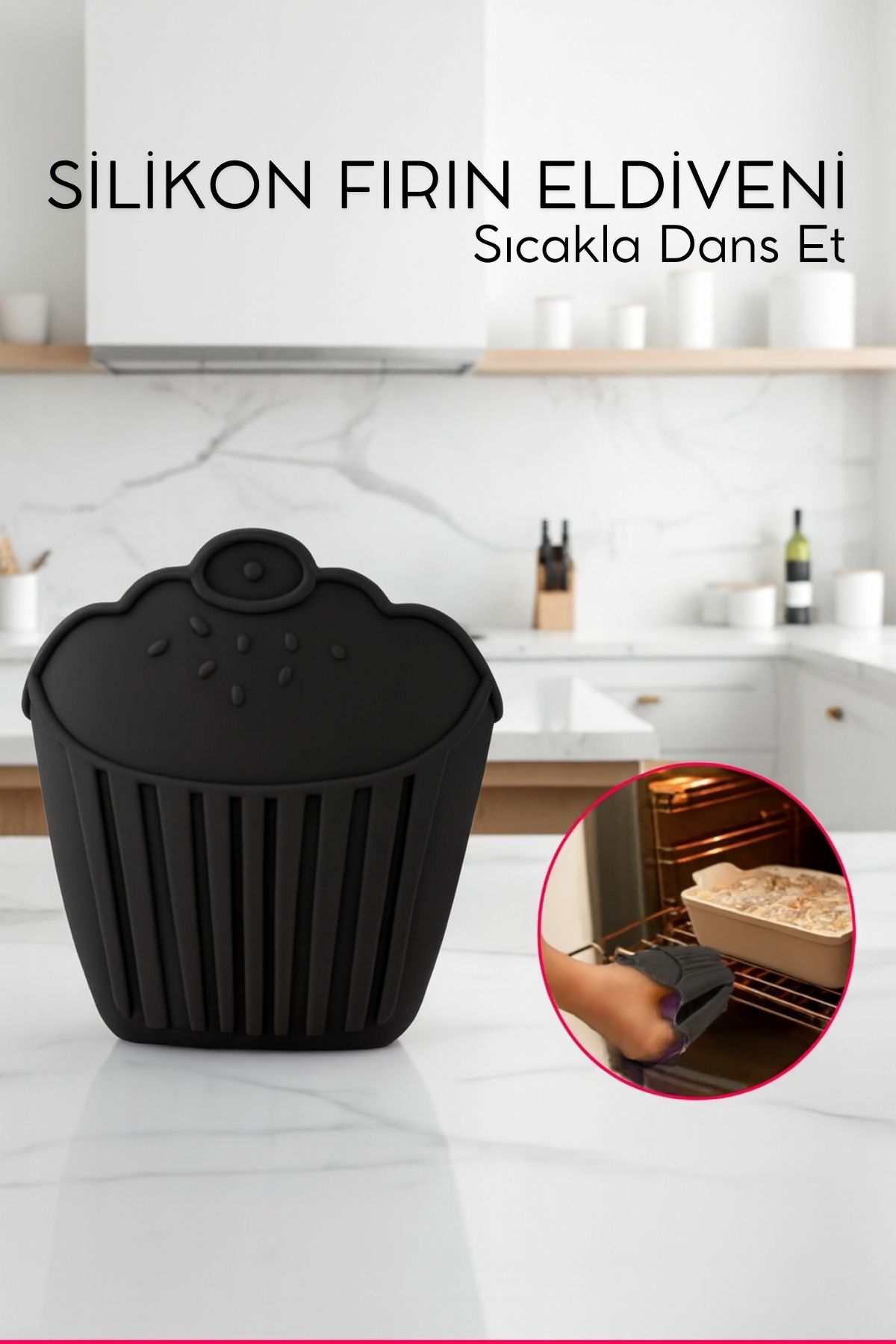 Isıya Dayanıklı Silikon Fırın Eldiveni – Profesyonel Mutfak Koruması 718350