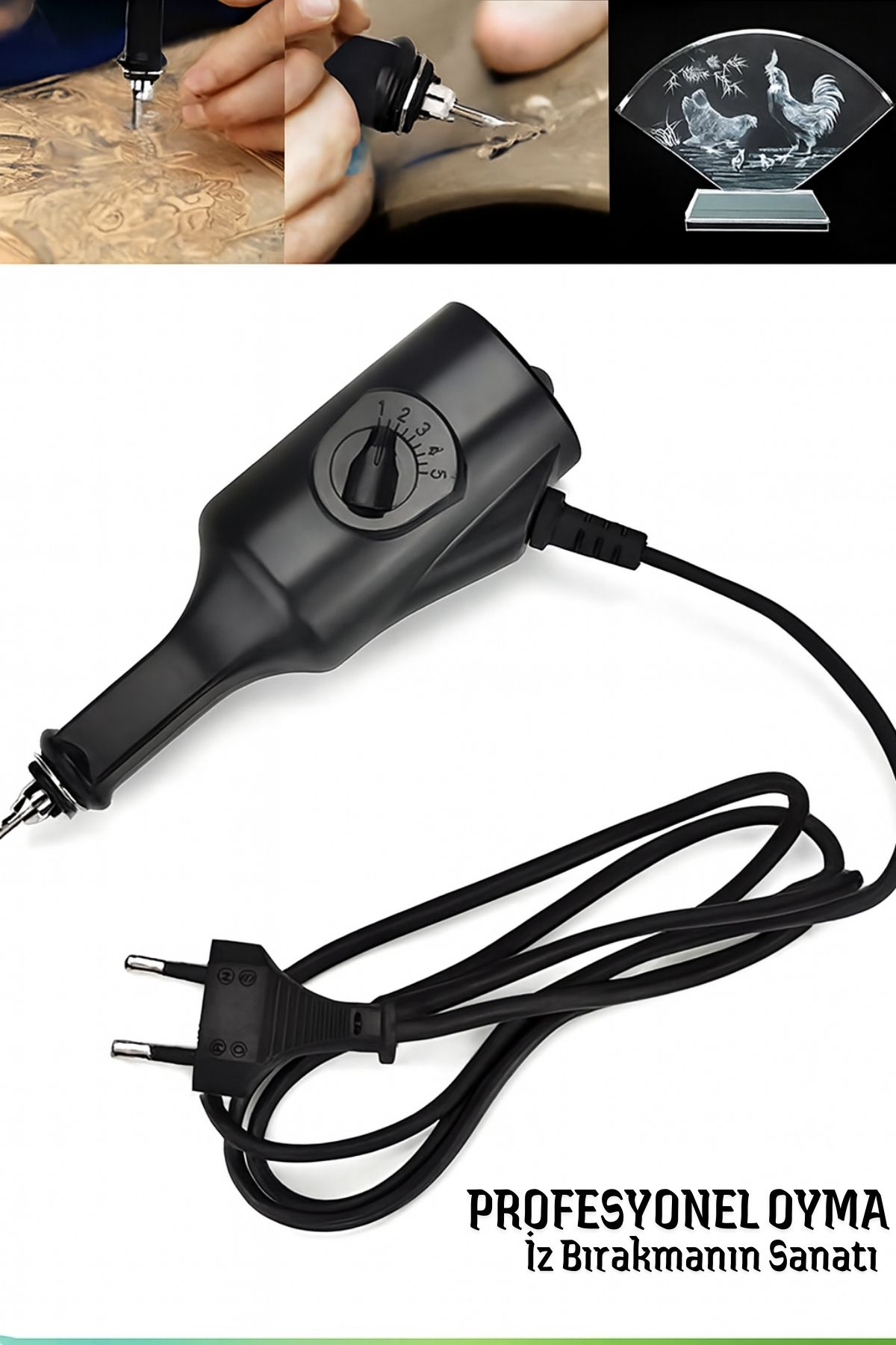 Elektrikli Gravür Kalemi – Metal, Cam, Ahşap İçin Profesyonel Oyma Aleti 722490