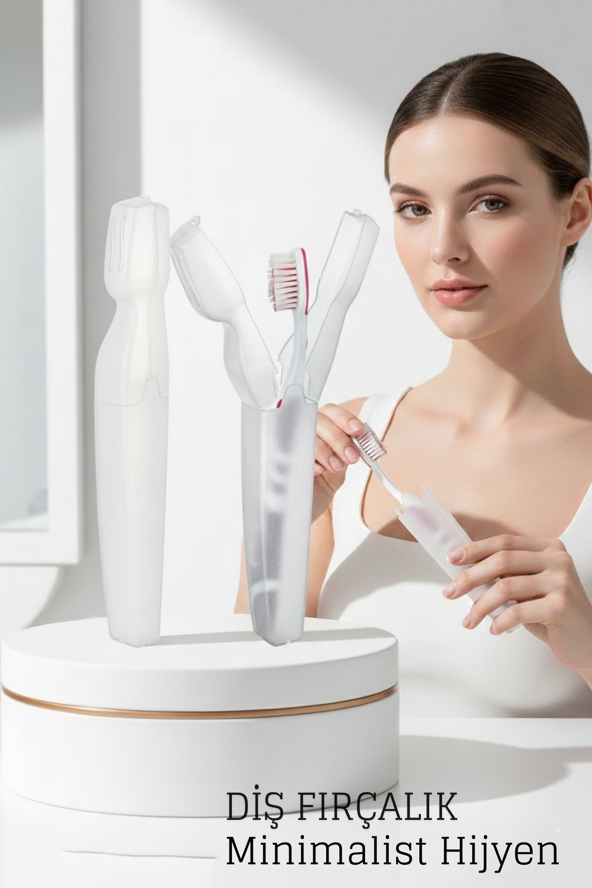 Kapaklı Diş Fırçası Kutusu Kapaklı Diş Fırçalık – Hijyenik ve Şık Banyo Düzeni 722430