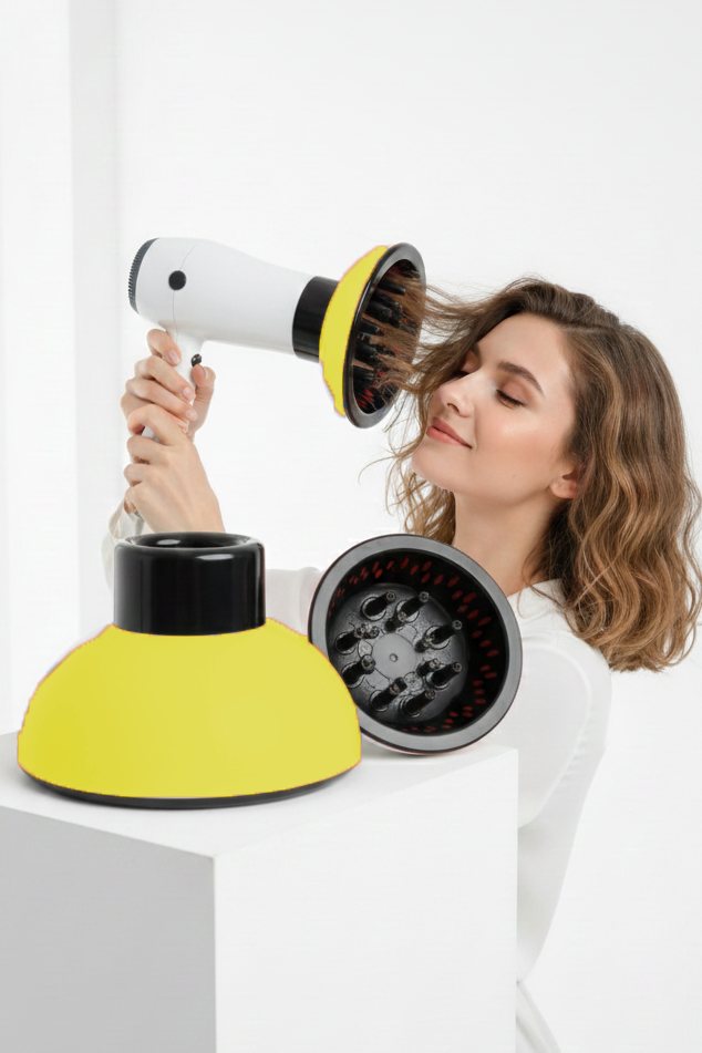 Fön Için Difüzör Vigo Başlık - Saç Kurutma Başlığı Profesyonel SARI 722405