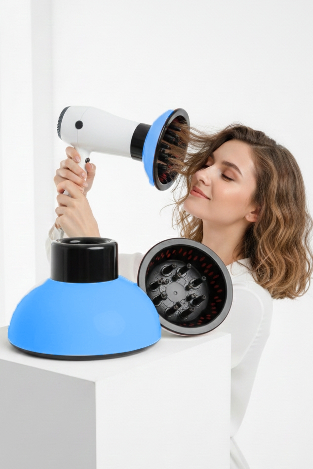 Fön Için Difüzör Vigo Başlık - Saç Kurutma Başlığı Profesyonel MAVİ 722404