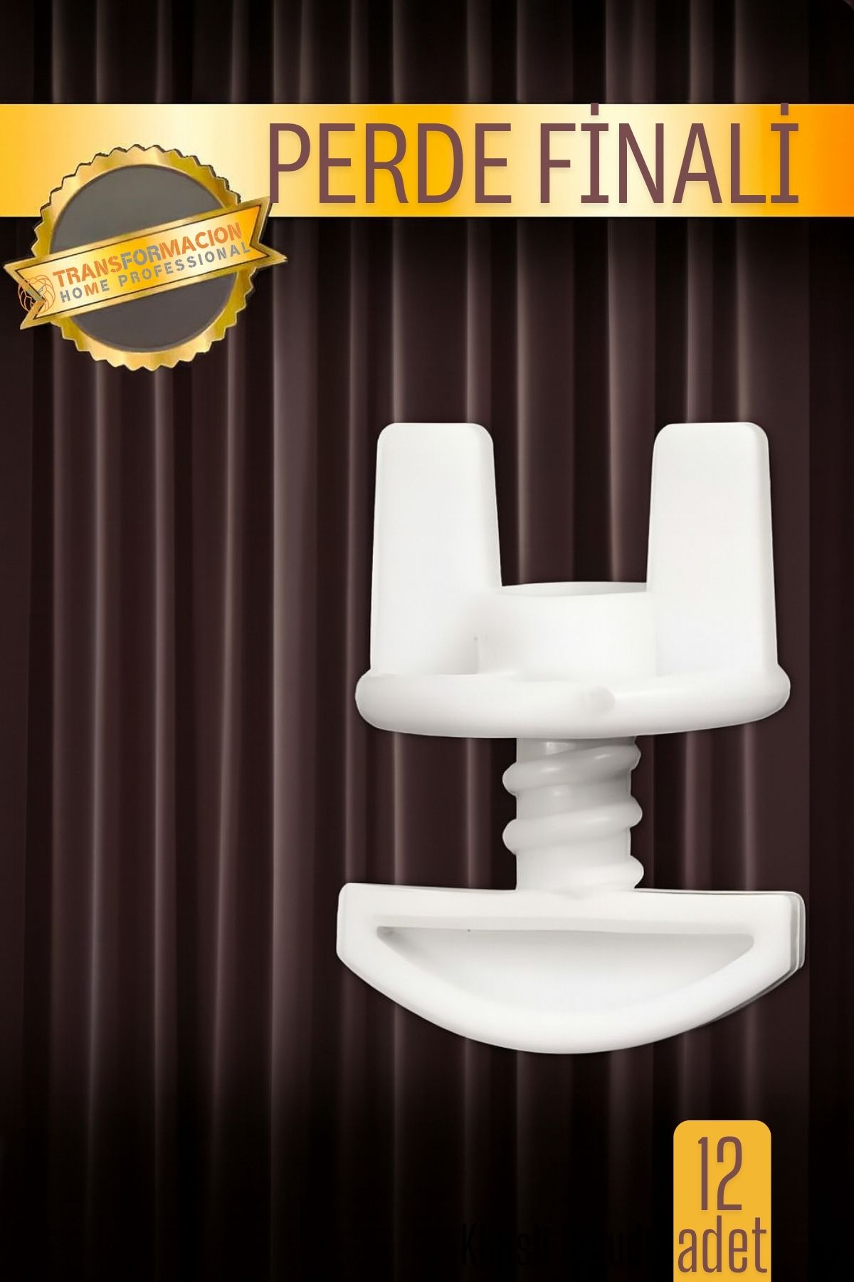 Perde Finali Perde Sonlandırıcı Stop Korniş Finali Sonu 12 Adet 716104