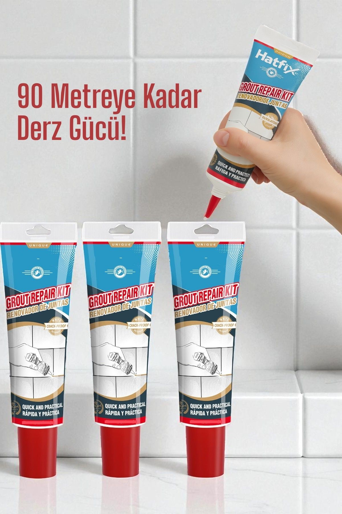 Beyaz Derz Dolgu Macunu Fayans Arası Temizlik ve Yenileme Çözümü 90 Metre 719825