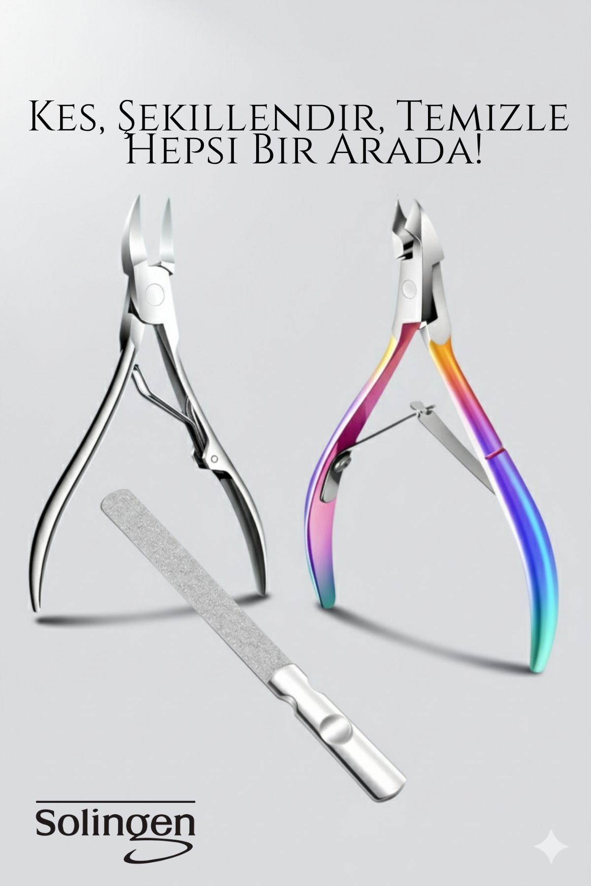 3’lü Paslanmaz Manikür Seti – Tırnak Makası, Et Pens, Kavisli Makas | Evde Profesyonel Bakım 722156