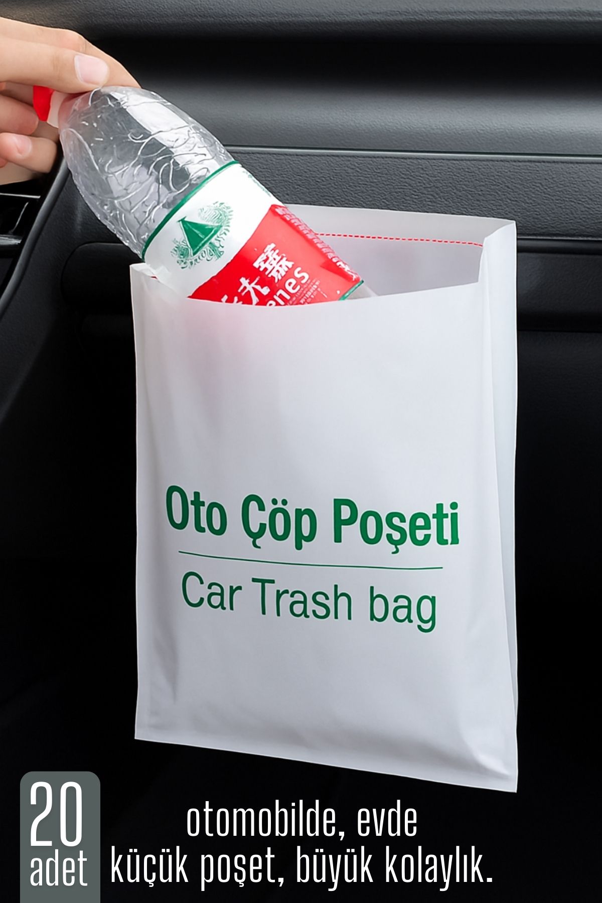 Pratik Çöp Poşeti - Yapışkanlı Çöp Poşeti 20 Lİ PAKET 722137