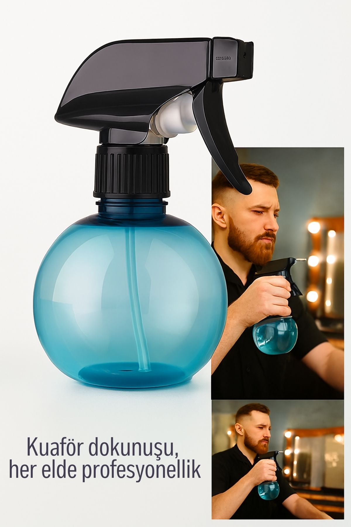 Kuaför Sprey Şişesi 250 ml Profesyonel Sprey Şişe – Su, Dezenfektan, Saç Ürünü İçin 720083