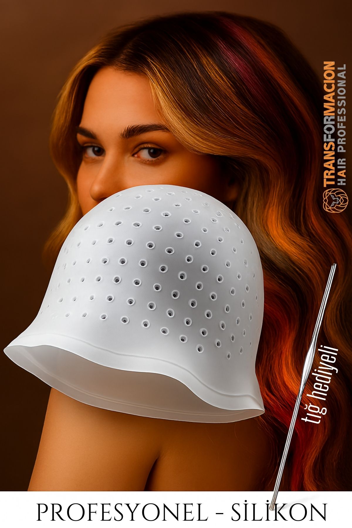 Silikon Röfle Bonesi ve Tığ Seti – Boya Tutmaz Tekrar Kullanılabilir, Profesyonel Saç Açma Aparatı 722070