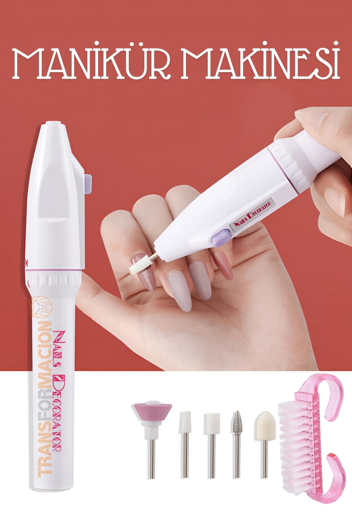 Manikür Pedikür Tırnak Törpü Seti Pilli 715973