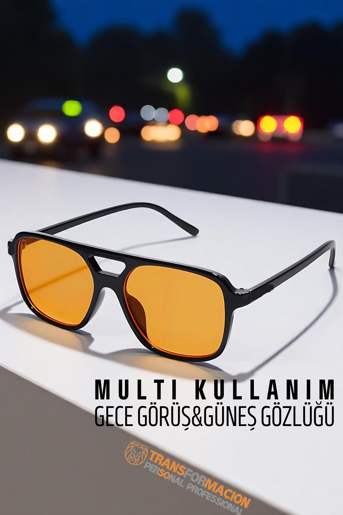 Gece Sürüş Görüş Parlama Önleyici  Gece Gözlüğü Sis Far Işık Önleyici Anti-Fog Gözlük 721896