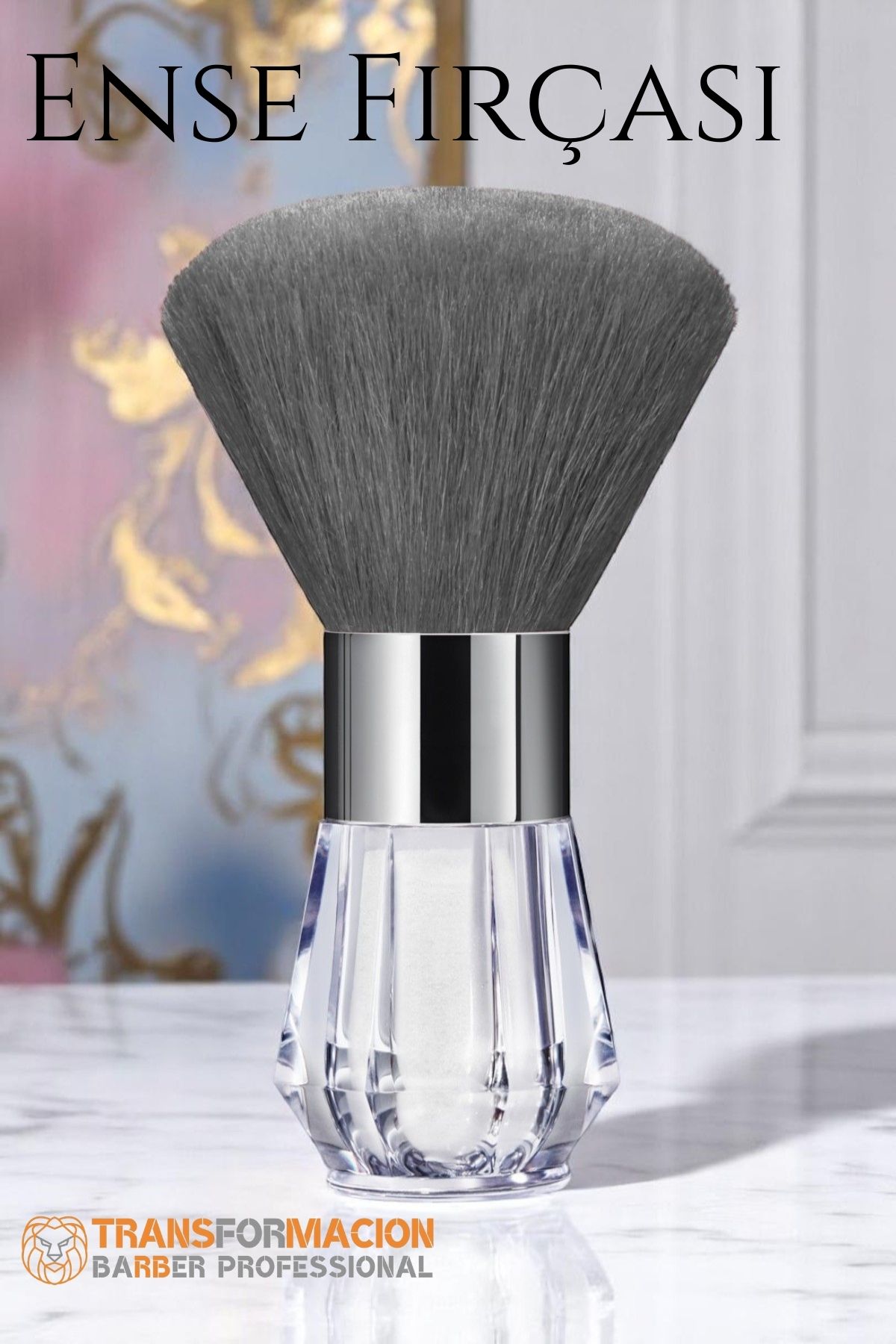 Pudra Hazneli Berber Ense Fırçası Saç Temizleme Fırçası - Berber Temizlik Fırçası- Kuaför Berber Malzemesi 721724