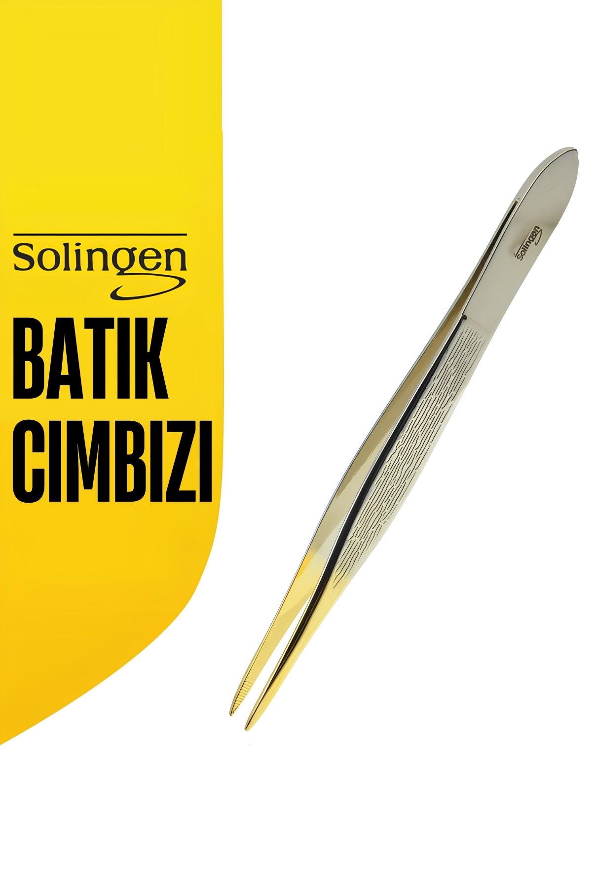İnce Uçlu Batık Cımbızı - Şık ve Hassas Kaş Şekillendirme Solingen Professional 721619