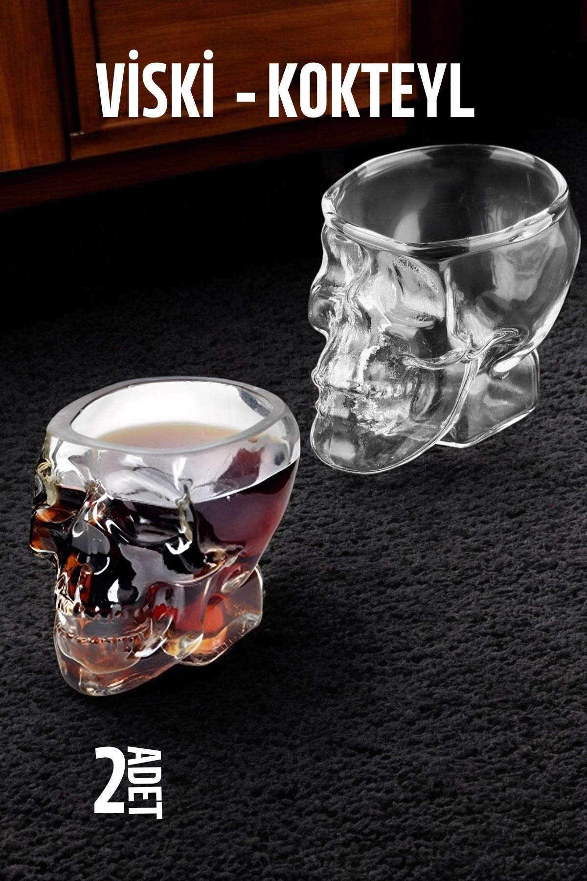 TransForMacion Kurukafa Viski ve Kokteyl Cam 2 ADET 721555 