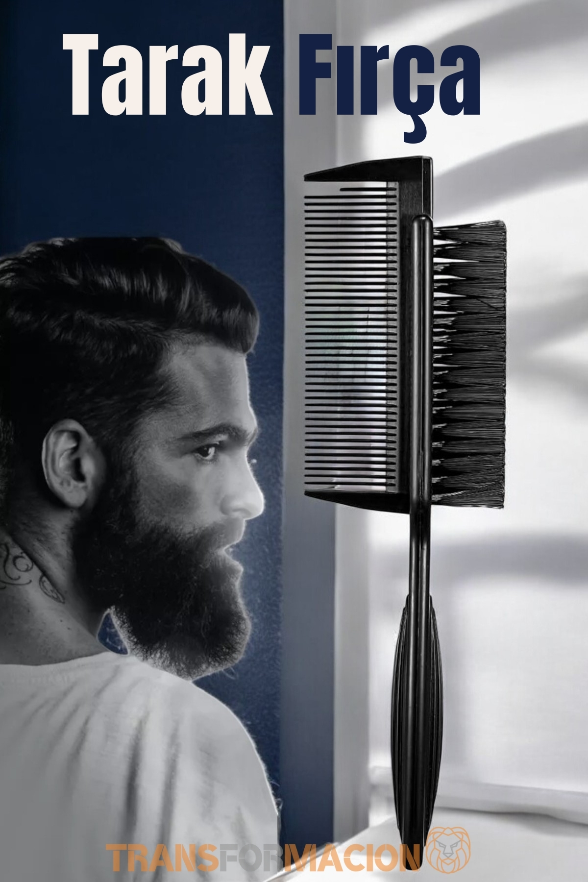 TransForMacion Sakal Bıyık Tarama Fırçası Sakal Tarağı 721414
