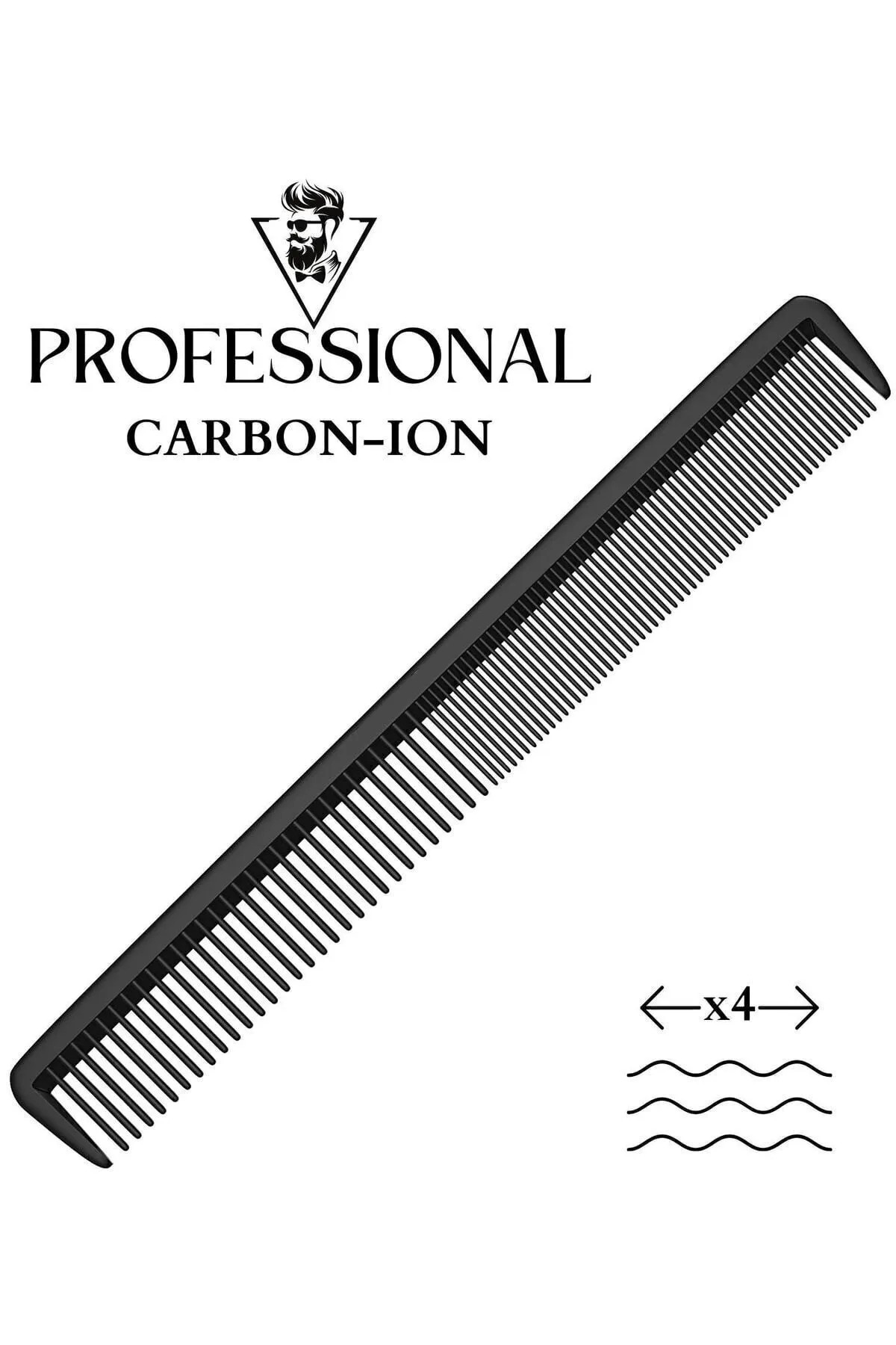 Profesyonel Karbon Saç Kesim Tarama Tarağı 716859