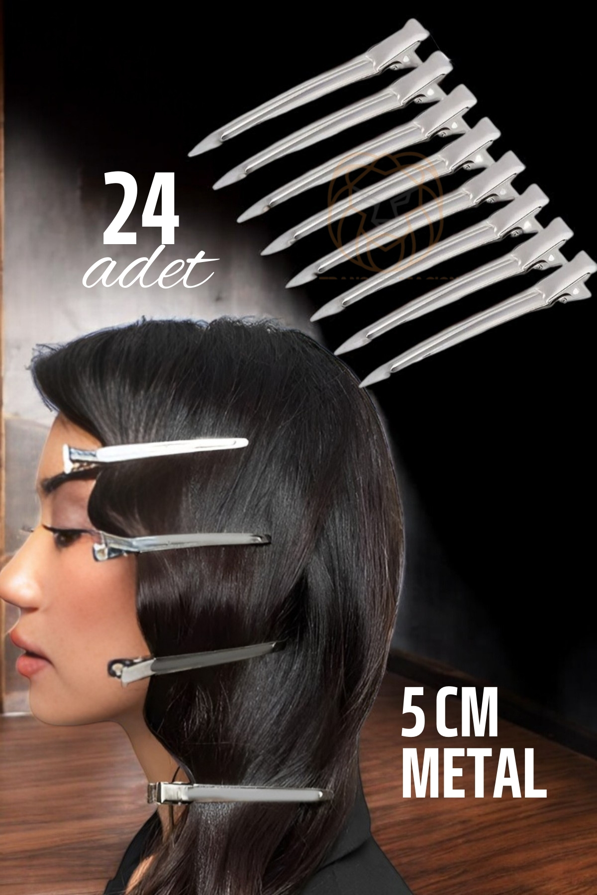 Metal Toka Saç Pensi  24 ADET 721371 