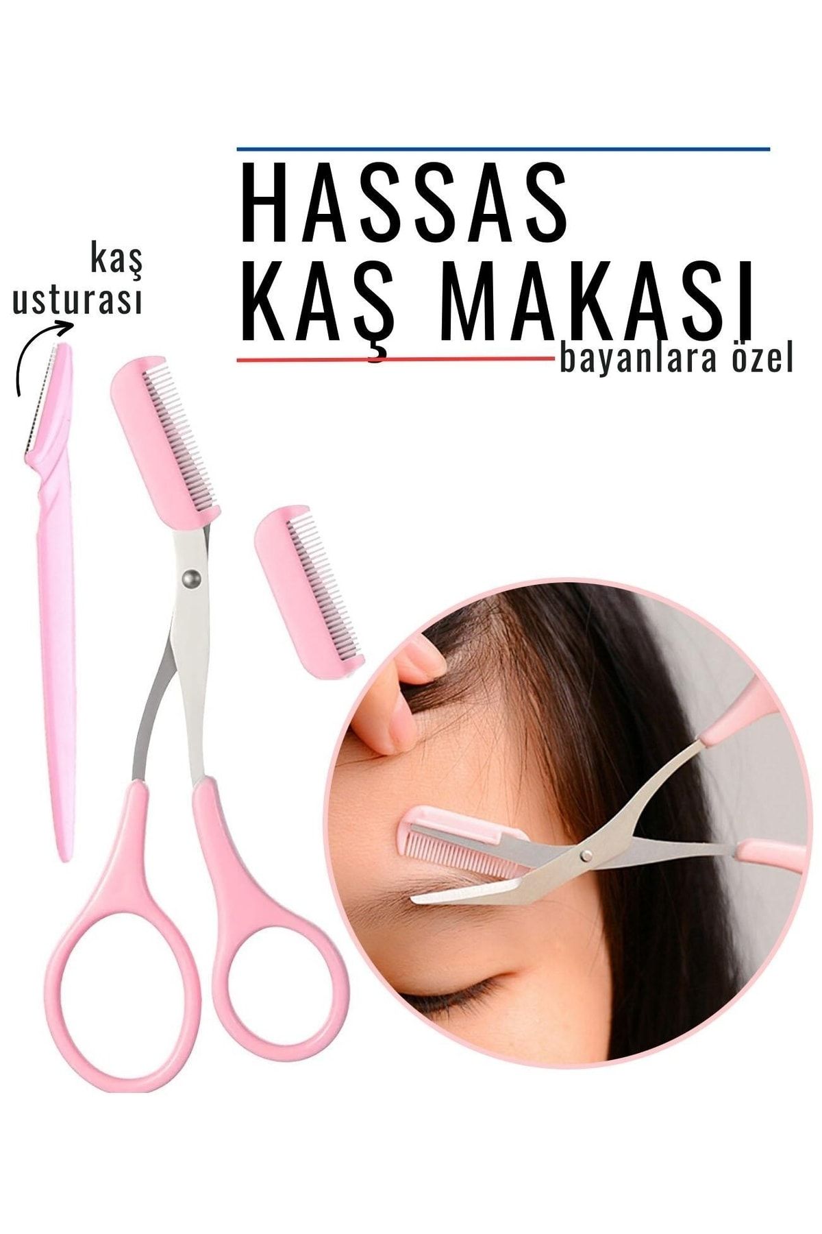 Taraklı Kaş Makası Kaş Düzeltme Bakım Makası 717451