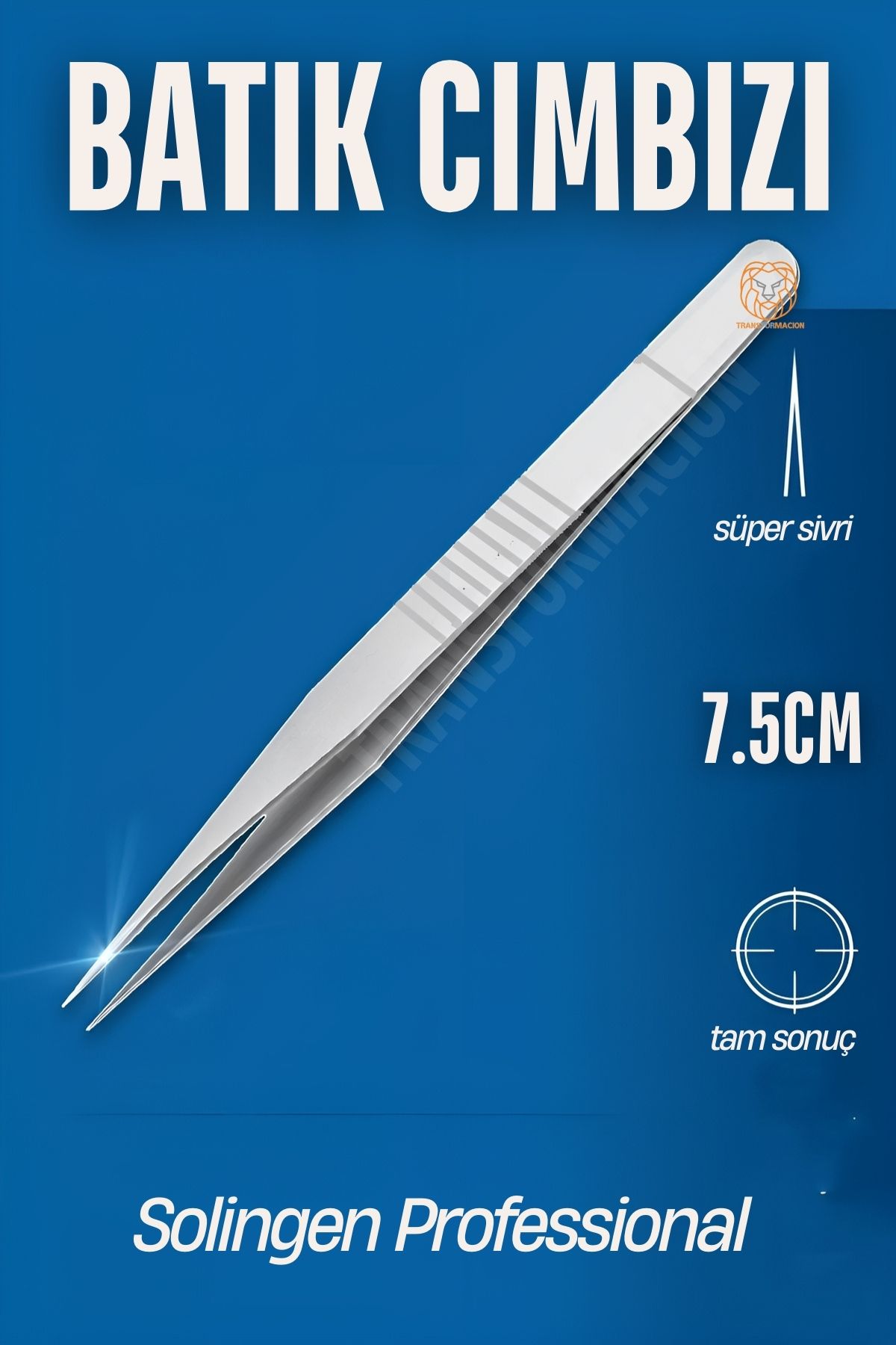 TransForMacion Micro İnce Uçlu Batık Cımbızı Kirpik Cımbızı Solingen Professional 721242