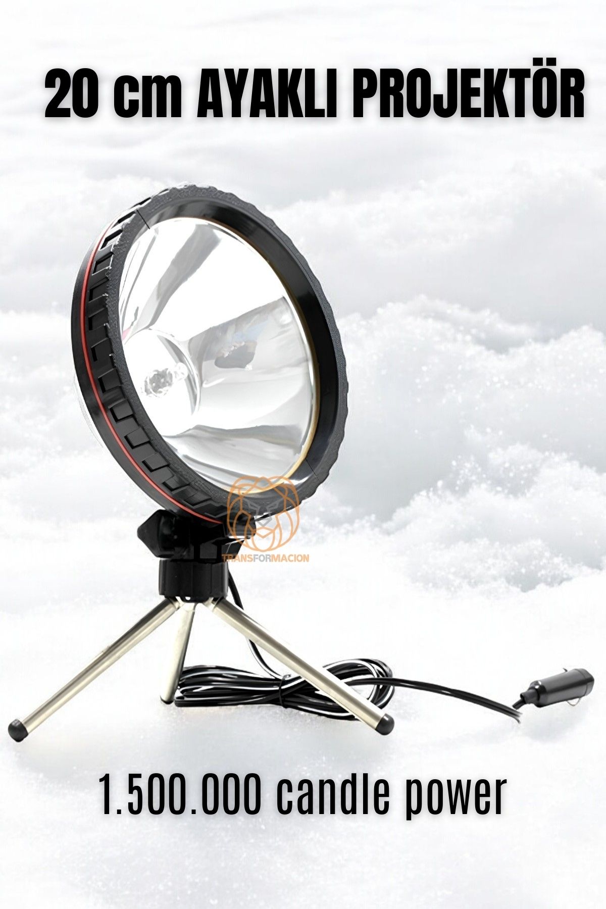 3 Ayaklı El Projektörü 360 Derece Avcı Projektörü Tekne Projektör 426427