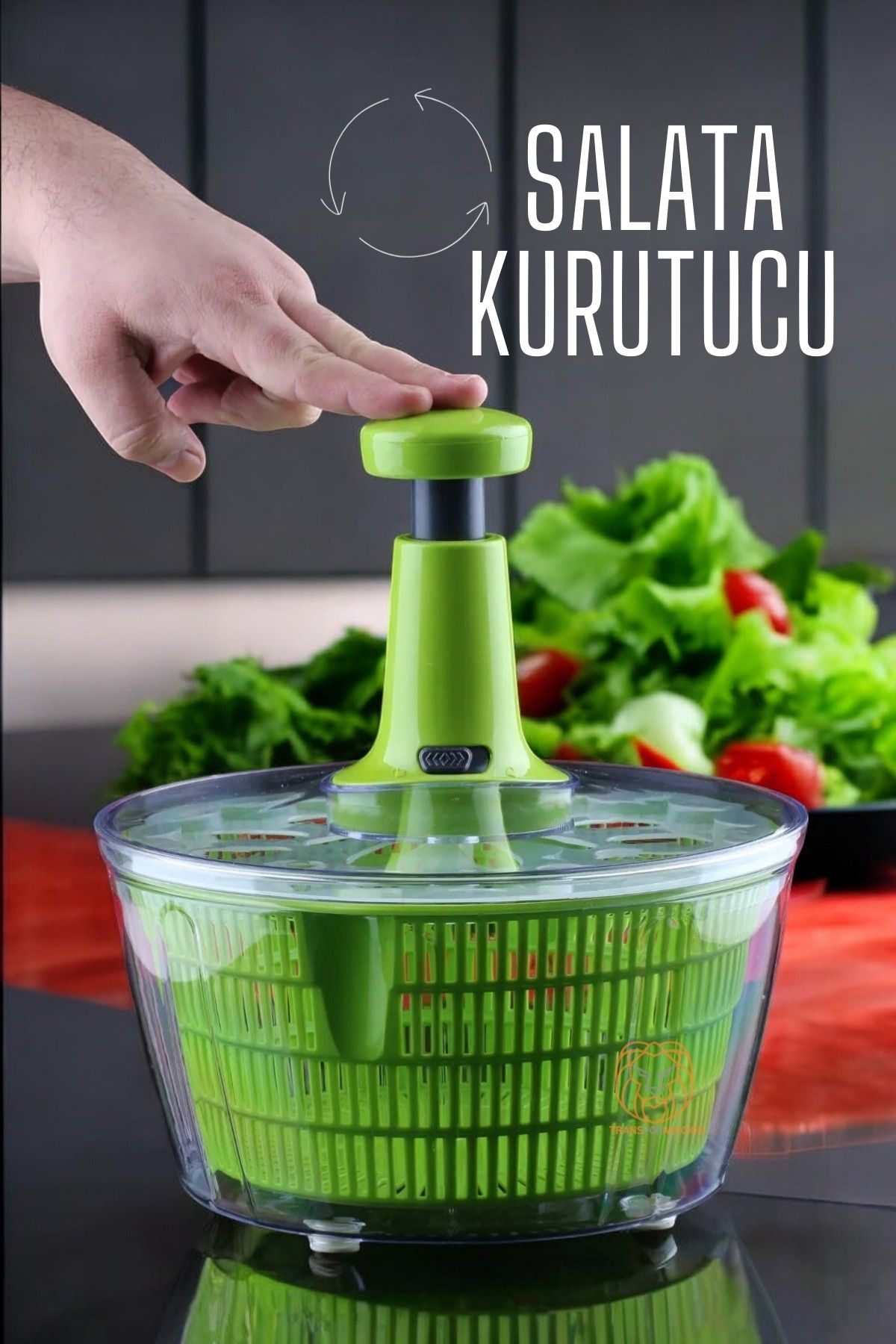 Salata Kurutucu Üstten Basmalı Pratik 720894