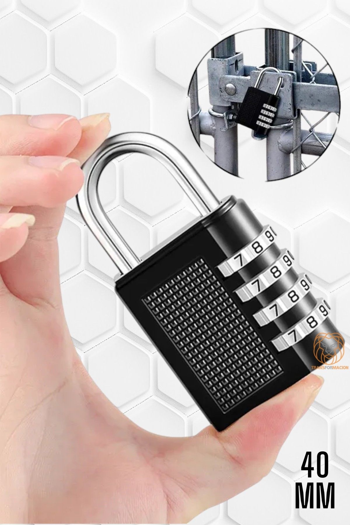 Şifreli Asma Kilit 4 Kademe 40 mm 714773	