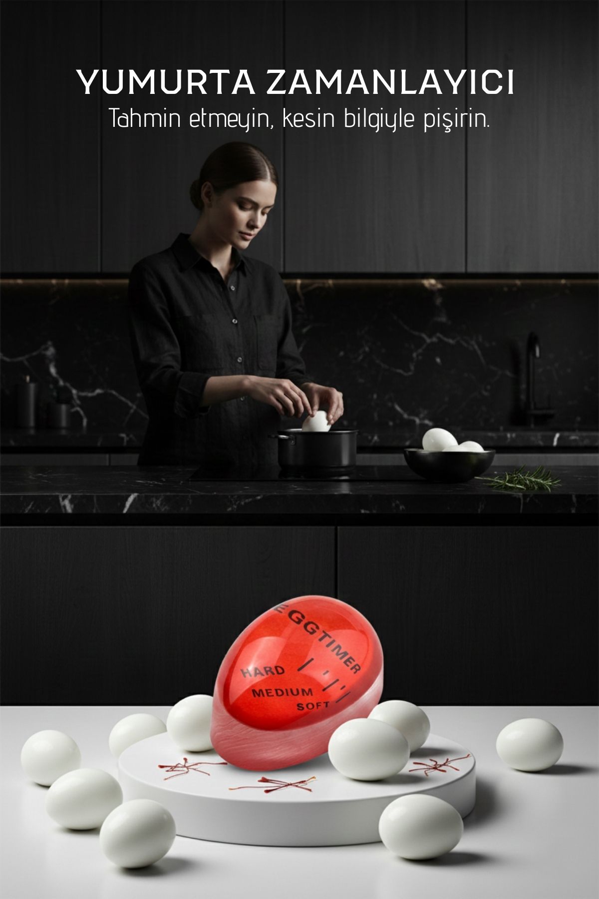 Premium Hassas Isı Sensörlü Yumurta Zamanlayıcı - Profesyonel Mutfak Tipi Mükemmel Pişirme Rehberi  717829
