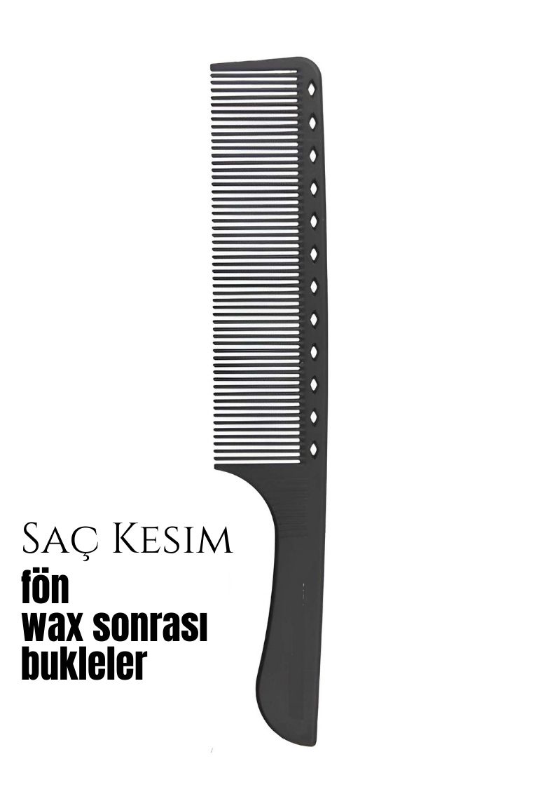 Berber Kuaför Saç Kesim Bukleli Saç Fön Wax Sonrası Tarak 720627