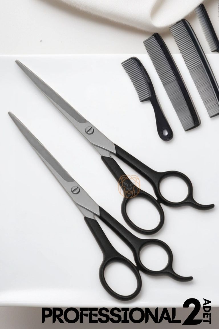 Berber Makası 2 ADET Profesyonel 6.5 inç Çelik 719771