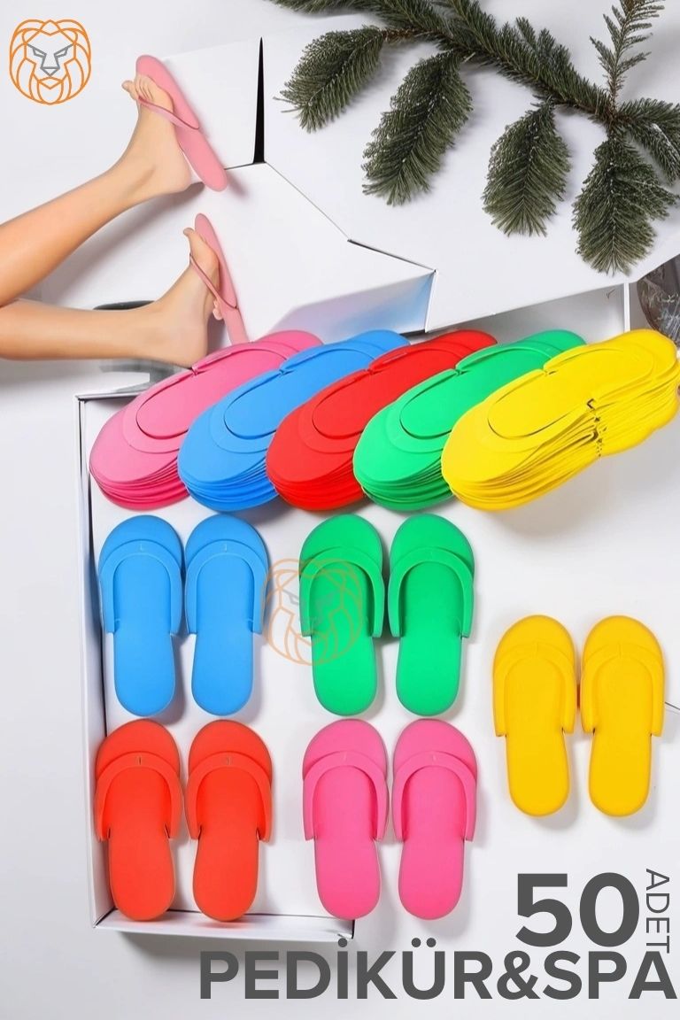 Tek Kullanımlık Pedikür Terliği - Spa Terliği Kullan-at Terlik 50 ÇİFT 714997