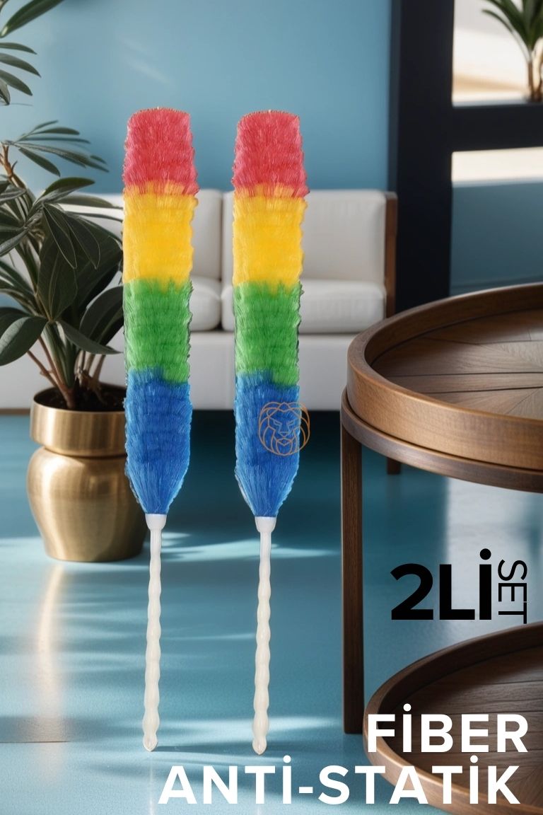 2 li SET Fiber Toz Alma Püskülü California Design 719657