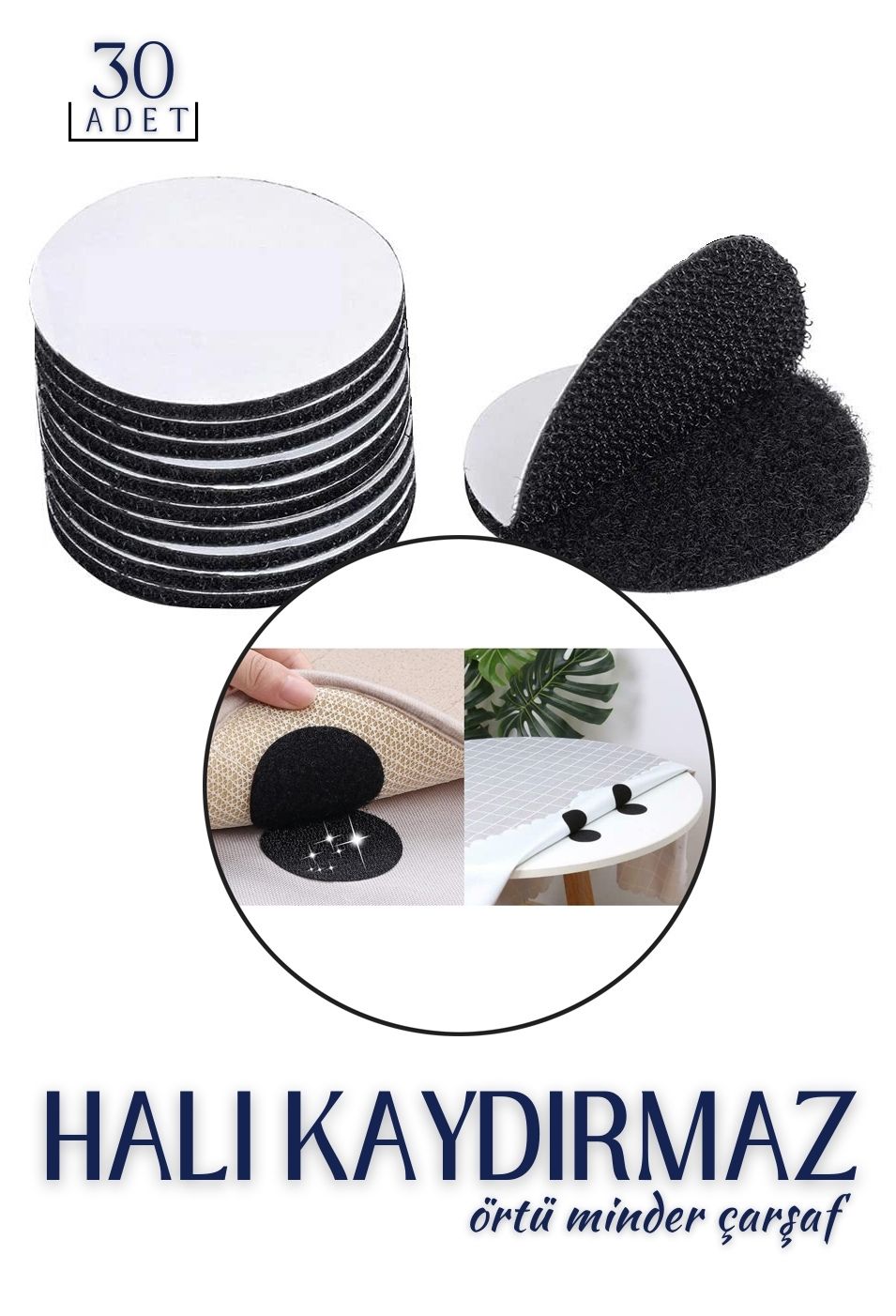 Halı Kaydırmaz Cırt Pedler 30 ADET 718826