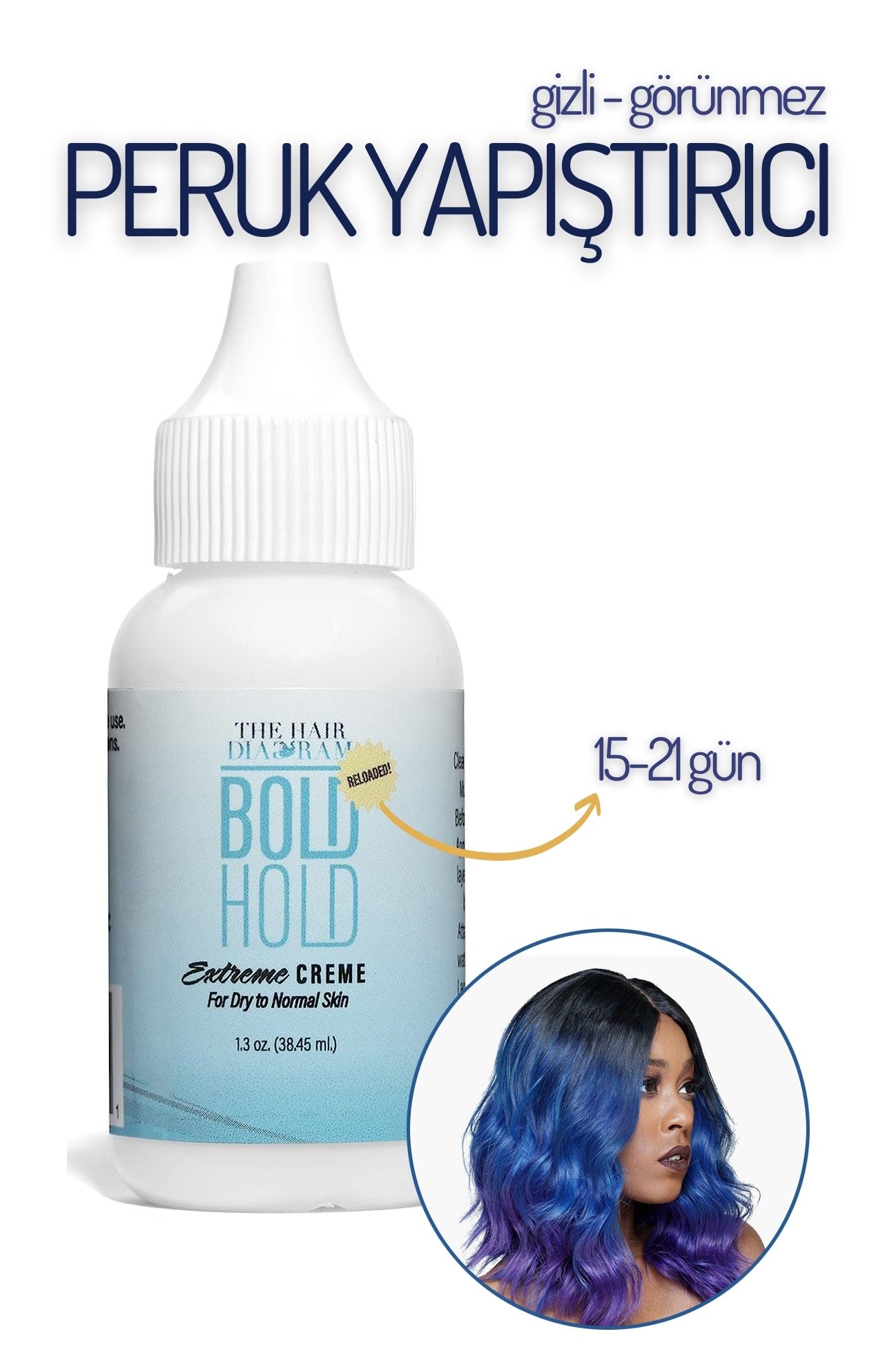 Peruk Yapıştırıcı  - Görünmez ve Uzun Süreli Yapıştırıcı Bold Hold  718775