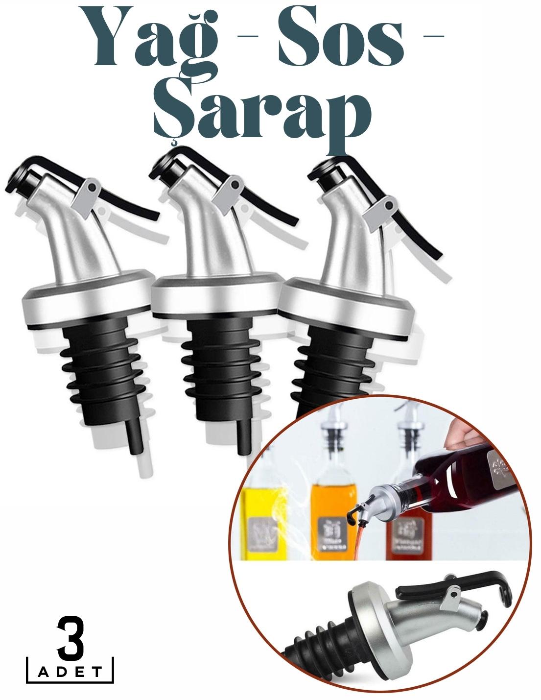 TransForMacion Şişe Tıpa Dağıtıcı Akış Seti 3'lü BiancoLilla Design 718418