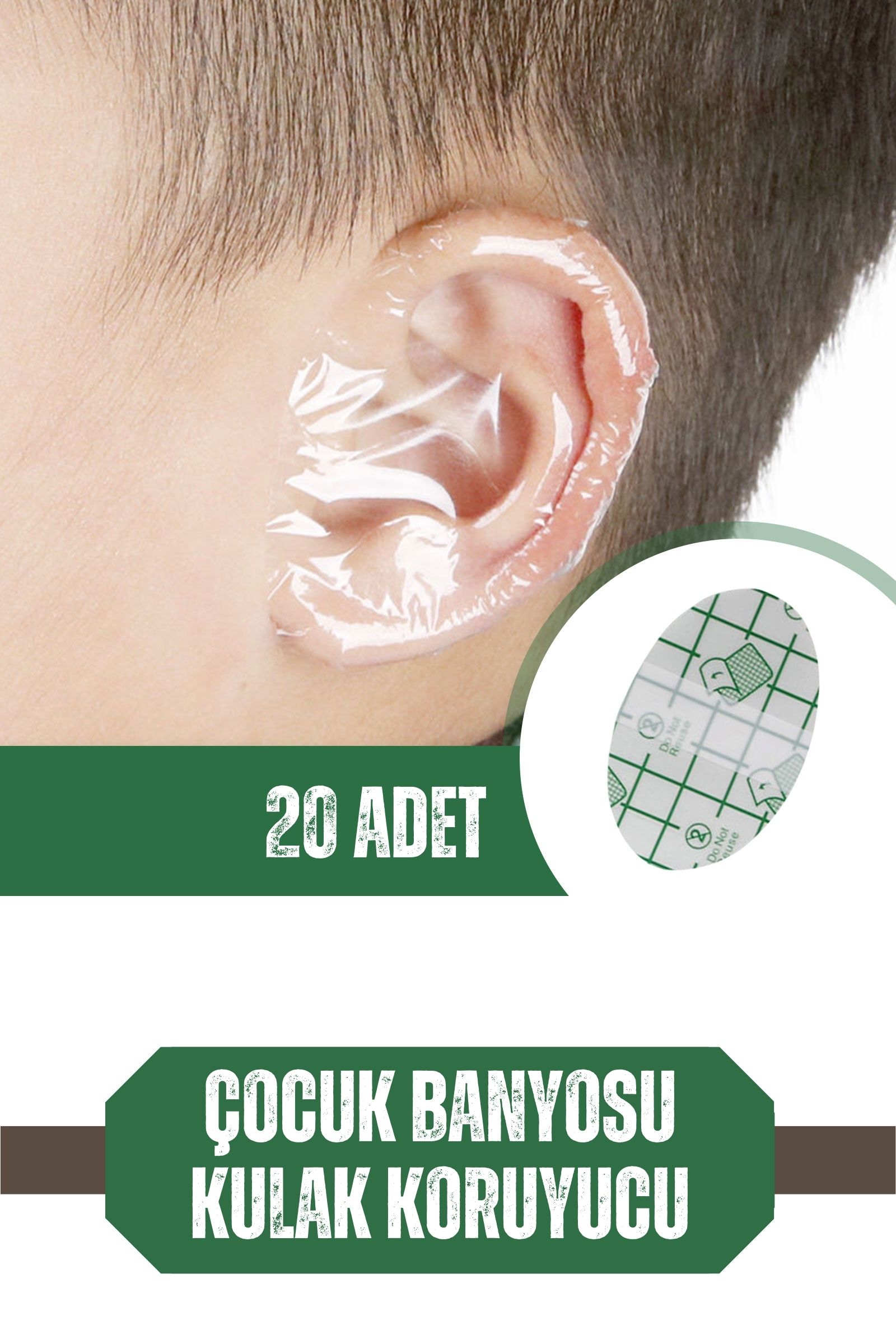 Çocuk Banyo Kulak Koruyucu Su Geçirmez 20 Adet 718095