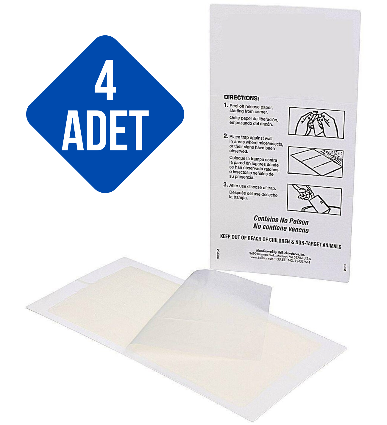 TibTrap 4 Adet Pratik Fare Kapanı 712893