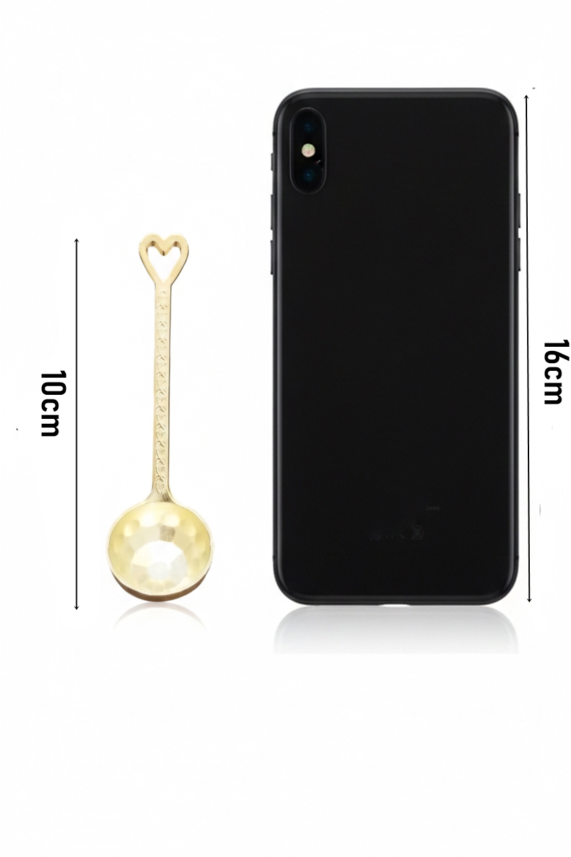 8'li Lüks Gold Zamak Ölçü ve Baharat Kaşığı Seti - Özel Tasarım 722902