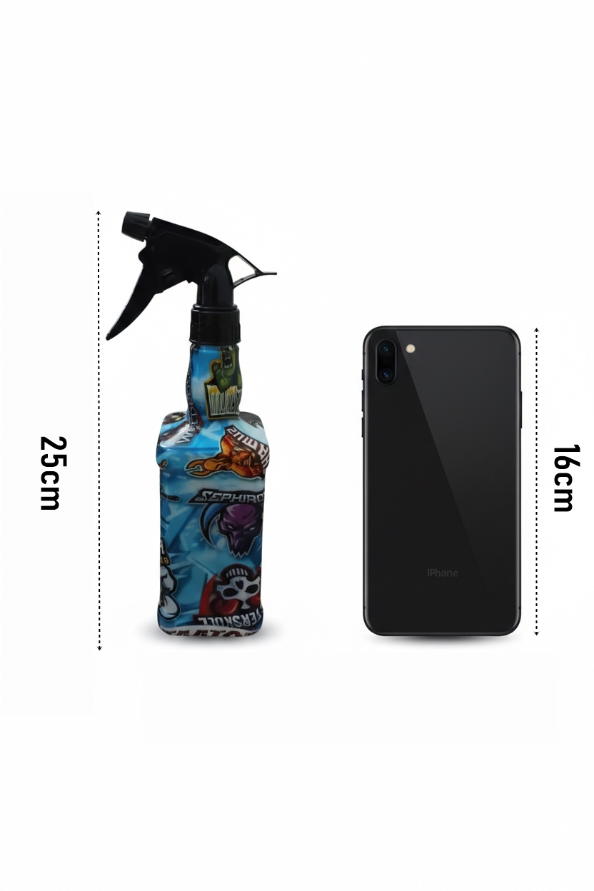  Desenli Berber Kuaför Su Spreyi Şişesi Profesyonel Saç Fısfısı 25x6cm 722903